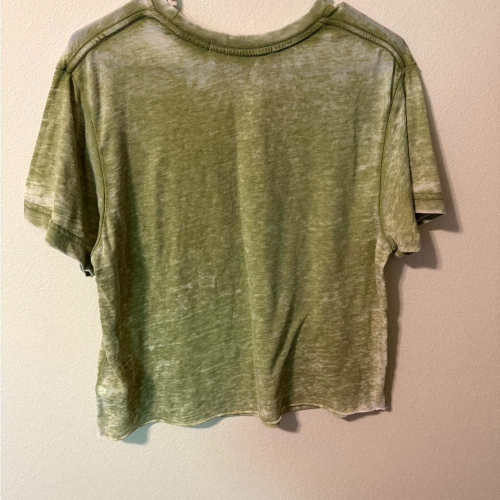 Rebellious One Green Short Sleeve Tee Casual Style - Picture 3 of 4